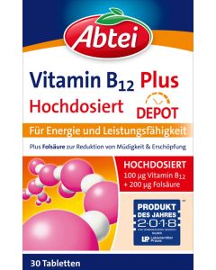 ABTEI Vitamin B12+Folsäure Tabletten