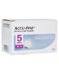 ACCU FINE sterile Nadeln f.Insulinpens 5 mm 31 G