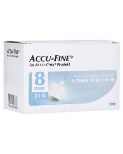 ACCU FINE sterile Nadeln f.Insulinpens 8 mm 31 G