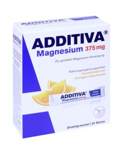 ADDITIVA Magnesium 375 mg Sticks Orange