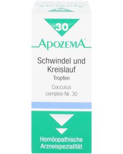 Apozema Schwindel-u, Kreislauf Tropfen Nr. 30