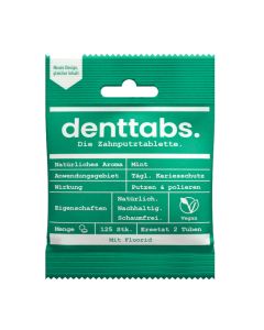 DENTTABS Zahnputztabletten stevia-mint