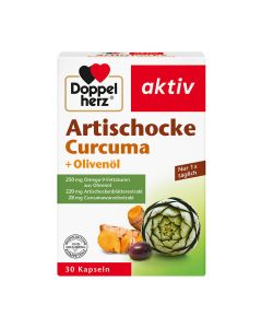 DOPPELHERZ Artischocke+Olivenöl+Curcuma Kapseln