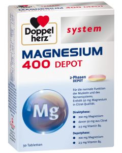 DOPPELHERZ Magnesium 400 Depot system Tabletten