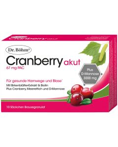 Dr. BÖhm Cranberry Akut - 10 Stk.