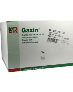 GAZIN Tupfer pflaum.steril 2+2 Schutzr.o.RK
