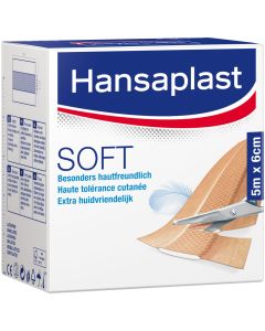 HANSAPLAST Soft Pflaster 6 cmx5 m Rolle