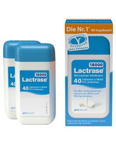 LACTRASE 18.000 FCC Tabletten im Spender Doppelpa.