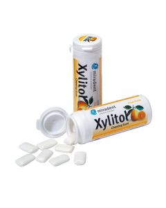 MIRADENT Zahnpflegekaugummi Xylitol Frucht