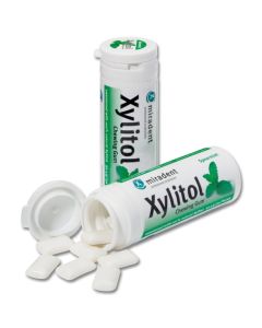 MIRADENT Zahnpflegekaugummi Xylitol Spearmint