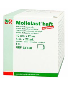 MOLLELAST haft Binden latexfrei 10 cmx20 m weiss