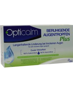 OPTICALM beruhigende Augentropfen Plus in Einzeld.