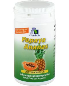 PAPAYA ANANAS Enzym Kapseln