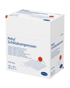 PEHA SCHLITZKOMPRESSEN 10x10 cm steril