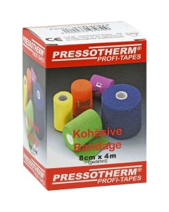 PRESSOTHERM Kohäsive Bandage 8 cmx4 m schwarz