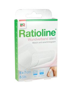 RATIOLINE Wundverband 7x5 cm steril