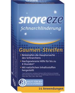 SNOREEZE Schnarchlinderung Gaumenstreifen