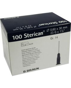 STERICAN Kanülen Luer-Lok 0,60x30 mm Gr.14 blau