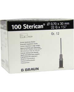 STERICAN Kanülen Luer-Lok 0,70x30 mm Gr.12 schwarz