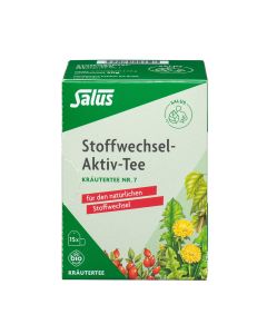 STOFFWECHSEL-AKTIV Tee Kräutertee Nr.7 Bio Salus