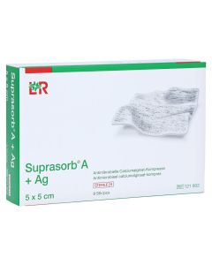 SUPRASORB A+Ag Antimik.Cal.Alginat Kompr.5x5 cm