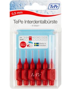 TEPE Interdentalbürste 0,5mm rot