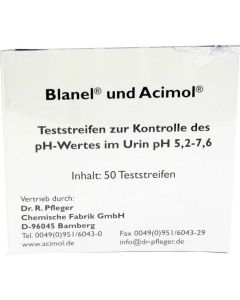 TESTSTREIFENHEFT z.Bestimmung d.Urin ph Wertes