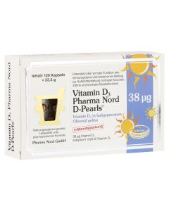 VITAMIN D3 PHARMA Nord D-Pearls 38 myg Kapseln