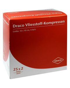 VLIESSTOFF-KOMPRESSEN 10x10 cm steril 4fach