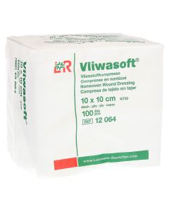 VLIWASOFT Vlieskompressen 10x10 cm unsteril 4l.