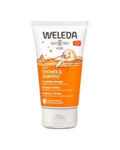 WELEDA Kids 2in1 Shower &amp; Shampoo fruchtige Orange