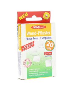 WUNDPFLASTER 2,5 cm rund transparent