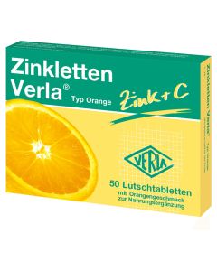 ZINKLETTEN Verla Orange Lutschtabletten