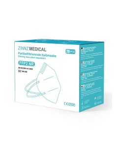 ZINNZMEDICAL FFP2 NR Atemschutzmaske faltbar-20 St