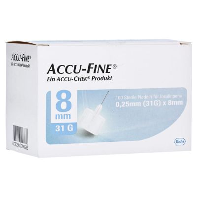 ACCU FINE sterile Nadeln f.Insulinpens 8 mm 31 G