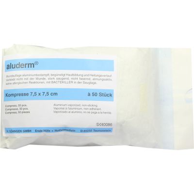 ALUDERM Kompressen 7,5x7,5 cm