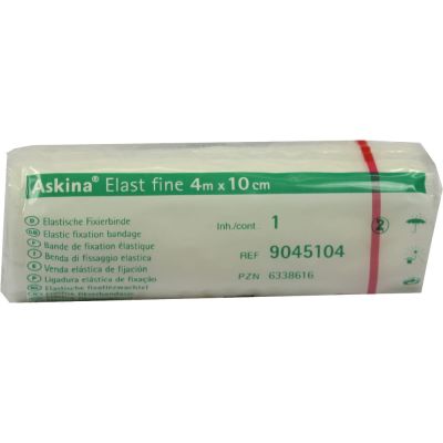 ASKINA Elast Fine Binde 10 cmx4 m cellophaniert