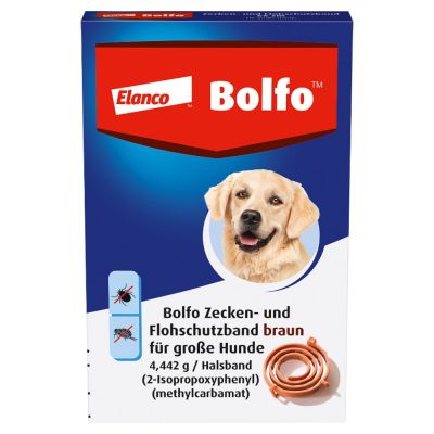 BOLFO Flohschutzband braun f.grosse Hunde