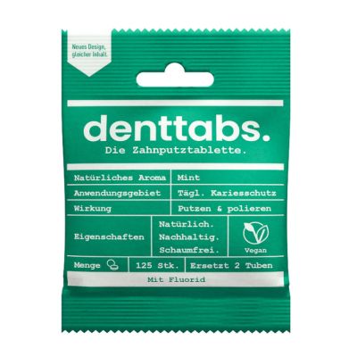 DENTTABS Zahnputztabletten stevia-mint