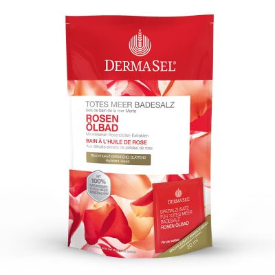 DERMASEL Totes Meer Badesalz+Rose SPA