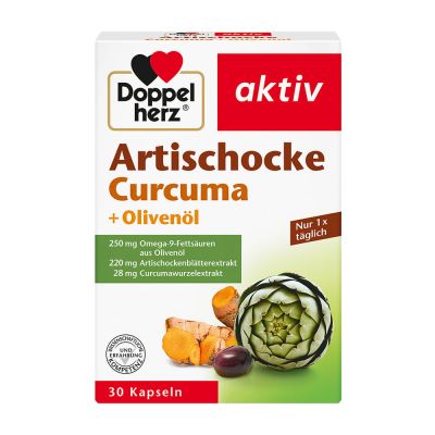 DOPPELHERZ Artischocke+Olivenöl+Curcuma Kapseln