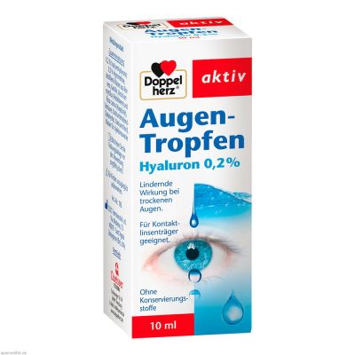 DOPPELHERZ Augen-Tropfen Hyaluron 0,2%