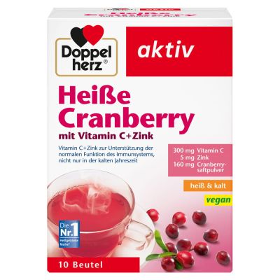 DOPPELHERZ heisse Cranberry m.Vit.C+Zink Granulat