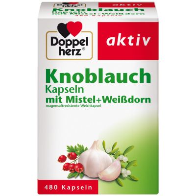 DOPPELHERZ Knoblauch Mistel Weissdorn Kapseln