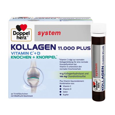 DOPPELHERZ Kollagen 11.000 Plus system Ampullen