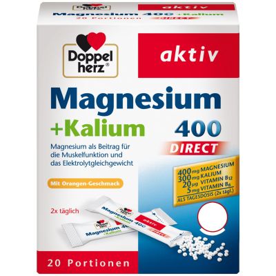 DOPPELHERZ Magnesium+Kalium DIRECT Portionsbeutel