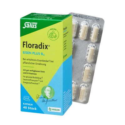 FLORADIX Eisen plus B12 vegan Kapseln