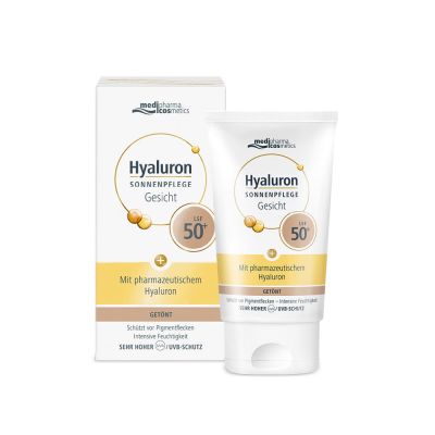 HYALURON SONNENPFLEGE Gesicht Creme LSF 50+ getönt