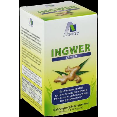 INGWER 500 mg Kapseln+Vitamin B1+C