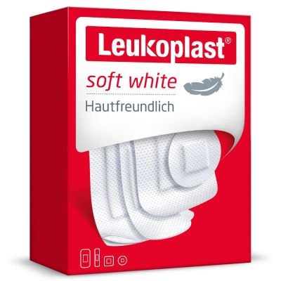 LEUKOPLAST soft white Str.19x72/25mm/38x72/38x38mm